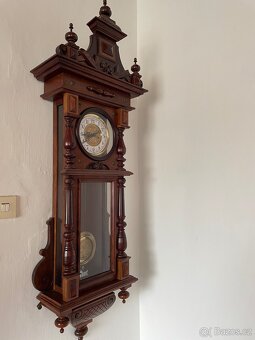 Prodám exkluzivní,plně funkční pendlové hodiny Gustav Becker - 9