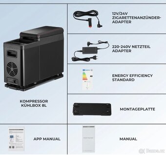 KOMPRESOROVÁ LEDNIČKA 8 Litrů - 9