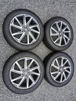 Zimní orig alu kola Toyota Yaris Dunlop 195/55/16 vzorek 8mm - 9
