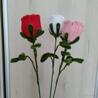 Květina, květiny,kytky, kytičky z modelovacích drátků. - 9