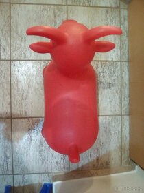 Hopsající a skákající hračka kozlík červený - 9