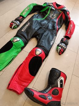 Mv Agusta F4 RR-Pánská(Dámská) kožená moto kombinéza - 9