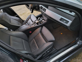 E61 Lci comfort černý kožený interiér. - 9