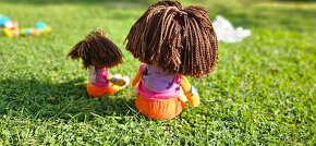 2 plyšové panenky Dora,30 a 19 cm,batůžek na zádech - 9