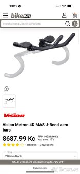 Full Carbon handlebar zn. Vision - triatlon hrazda - 9