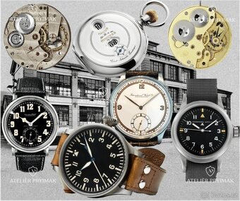 Letecké / pilotní starožitné hodinky IWC Schaffhausen 1913 - 9