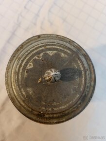 Staré plechové dózy, krabičky na čaj 2 ks EXCELSIOR - NIKL - 9