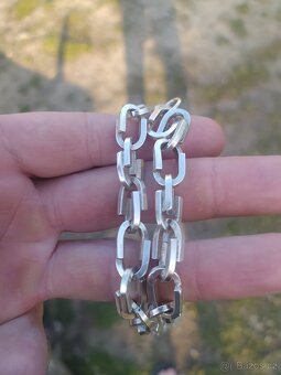 Stříbrný řetízek a náramek - ruční práce - PC 15 000CZ - 9