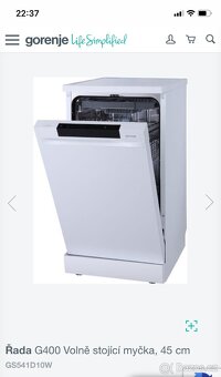 Myčka Gorenje 45 cm - 9