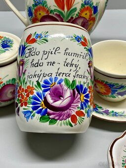 porcelán servis čajový kávový servis hrnek konvička - 9