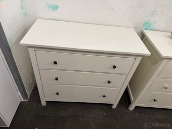 Krásná bílá 3-šuplíková komoda IKEA HEMNES č.2 - 9