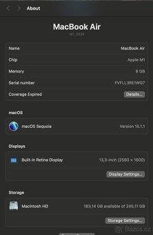 Apple MacBook Air M1 (2020), 256GB SSD, 8GB RAM – Space Gray - 9