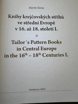 Knihy Krejčovských střihů v Evropě 16-18stol. - 9