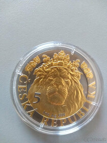 PRODÁM STŘÍBRNOU 1 Oz MINCU ČESKÝ LEV 2022 RUTHENIUM - 9