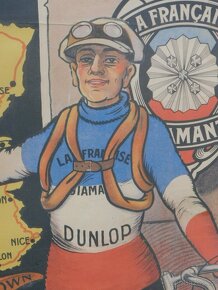 Originální cyklistický reklamní plakát La Francaise DIAMANT - 9