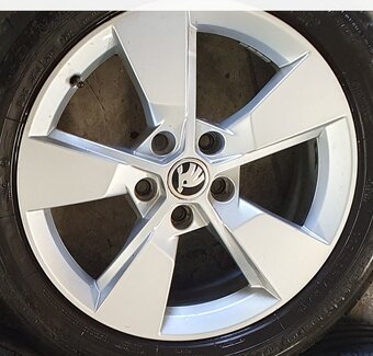 Originální kompletní kola Škoda 5x112 r17 pneu 225/50 r17 - 9