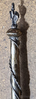 JAD - stříbrné židovské ukazovátko, 1844, 35cm, 46g - 9