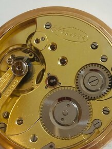 Zlaté 14-karátové kapesní hodinky Systéme Glashütte, 89 g - 9