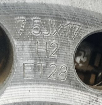 Originální ALU DISKY AUDI 5x112 R17 ET28 7,5J 8t0-601-025 b - 9