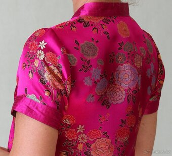 Brokátová halenka v čínském stylu Indiska vel.S - 9