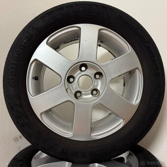 ŠKODA OCTAVIA II 5x112 R16 ET50+LETNÍ 205/55R16 4mm - 9