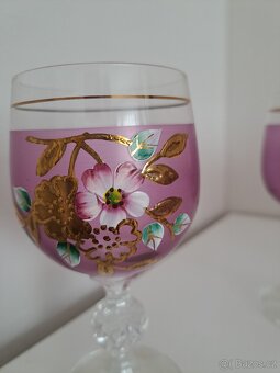 Ručně malovaná skleněná souprava Hand Made Glass - 9