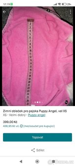 Puppy angel, vel XS, psí zimní obleček - 9