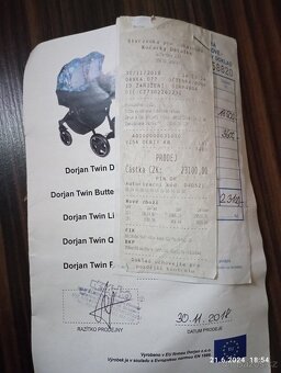 Kočárek pro dvojčata trojkombinace - 9