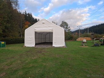 Plachtová hala 9x18,3m sedlová/ plachta 900g - 9