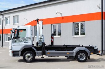 MERCEDES ATEGO 12T HÁKOVÝ NOSIČ KONTEJNERŮ HYDRAULICKÁ RUKA - 9
