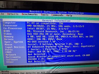 Retro počítač 386SX/25Mhz + koprocesor - 9