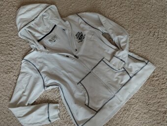 Dámská mikina s kapucí na zip, vel. XL, bílá, jak NEW - 9
