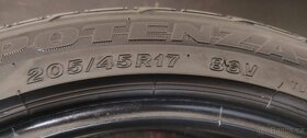 Letní pneu Bridgestone 205/45/17 3,5-5mm - 9