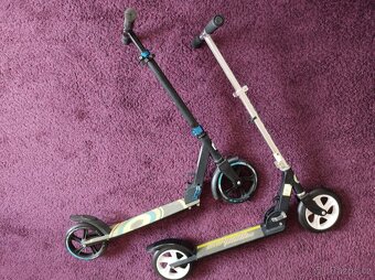koloběžka scooter velká kola 200mm hliníková skládací 2ks - 9