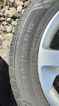 Alu kola originál Škoda R16 5x112 Letní pneu 205x55/R16 - 9