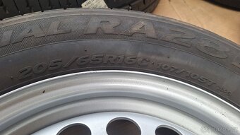 Sada disků VW 16" 5x120 letní pneu 205/65 R16C 3-7mm - 9