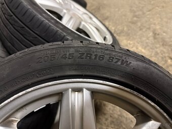 16palcová alu kola seat 5x100+letní pneu 205/45R16 - 9