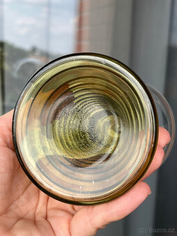4x starožitná sklenice římanka 200ml - 9