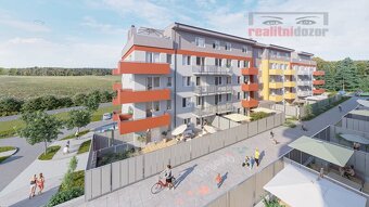 Pronájem částečně zařízeného bytu 1+kk  s balkonem, ul. Hlin - 9