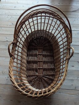 Proutěný koš s uchy - 9