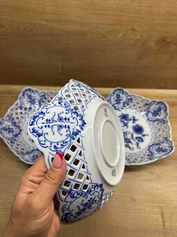 Mísa pětihranná prolamovaná 24cm - cibulák - 9