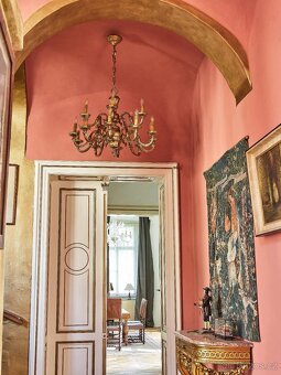 Velký lustr 15 žárovek Maison Lucien Gau Ludvík XIII - 9