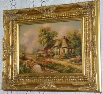 Obrazy - olej na desce - 9