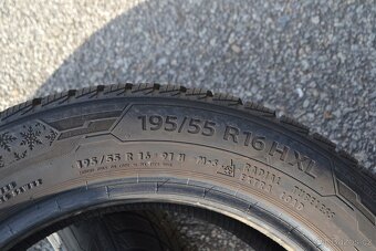 4ks téměr NOVÉ zimní pneu 195/55R16 Barum Polaris 5 - 9