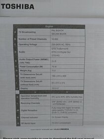 Smart HbbTv Televize Toshiba 43" (109 cm) - 9