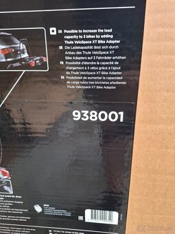 Nosič kol THULE 938 VeloSpace XT pro 2 kola, černý - 9