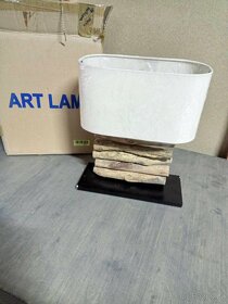 NOVÁ STOLNÍ LAMPA Z PŘÍRODNÍHO DŘEVA ARTLAMP - 9