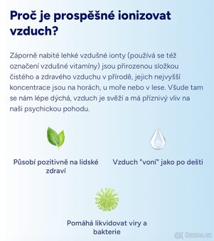 Čistička vzduchu Ionic care zánovní - 9