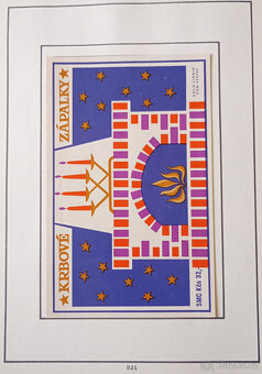 Album zápalkových nálepek 1980–1988 – 143 ks, pěkný stav - 9
