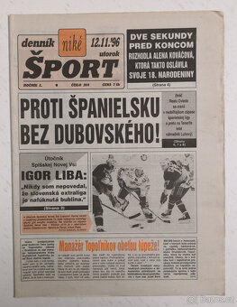 Staré noviny Denník Šport - 9